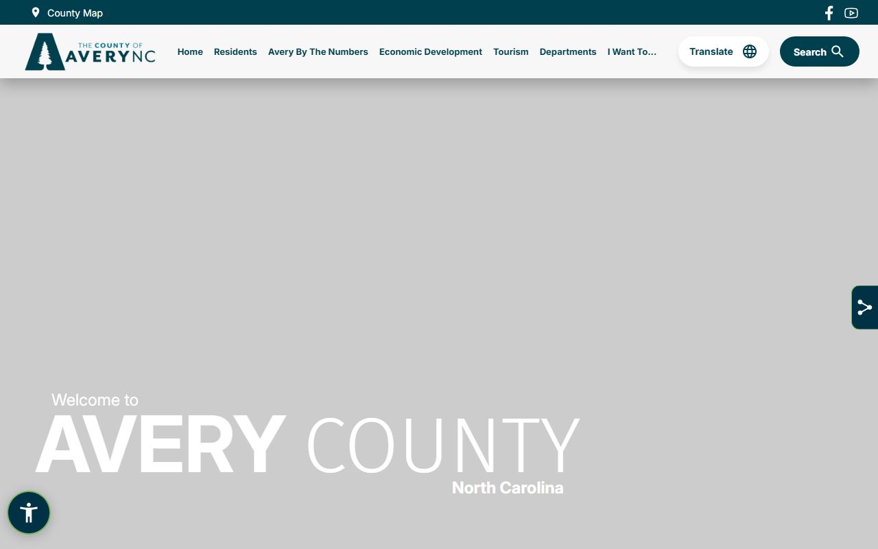 Avery County government portal for police blotter access