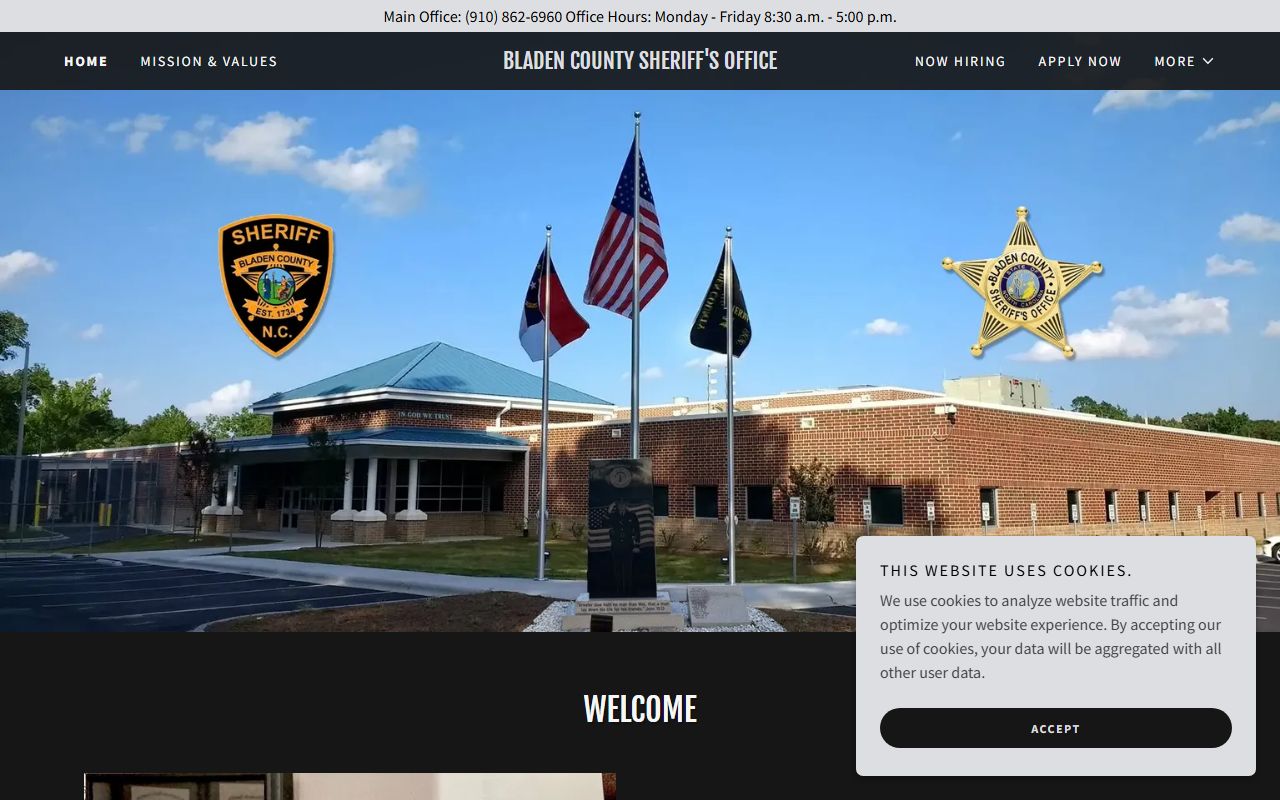 Bladen County Sheriff's Office police blotter records