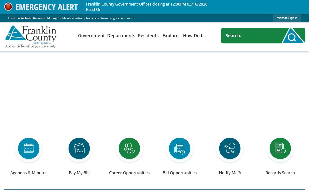 Franklin County police blotter government records portal