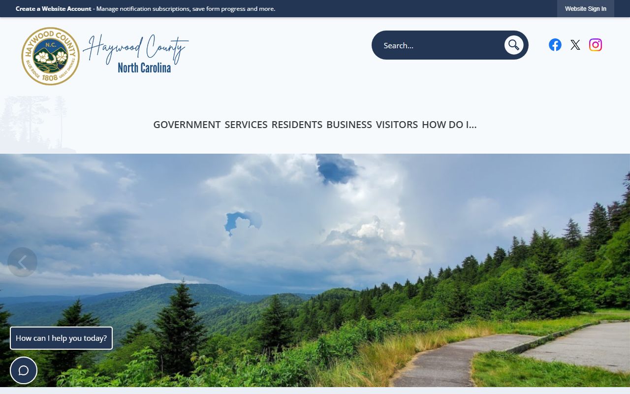 Haywood County police blotter government website