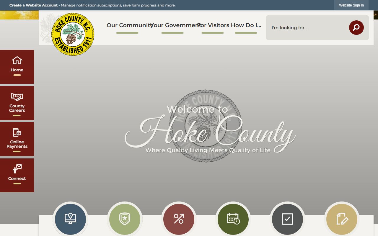 Hoke County police blotter government website