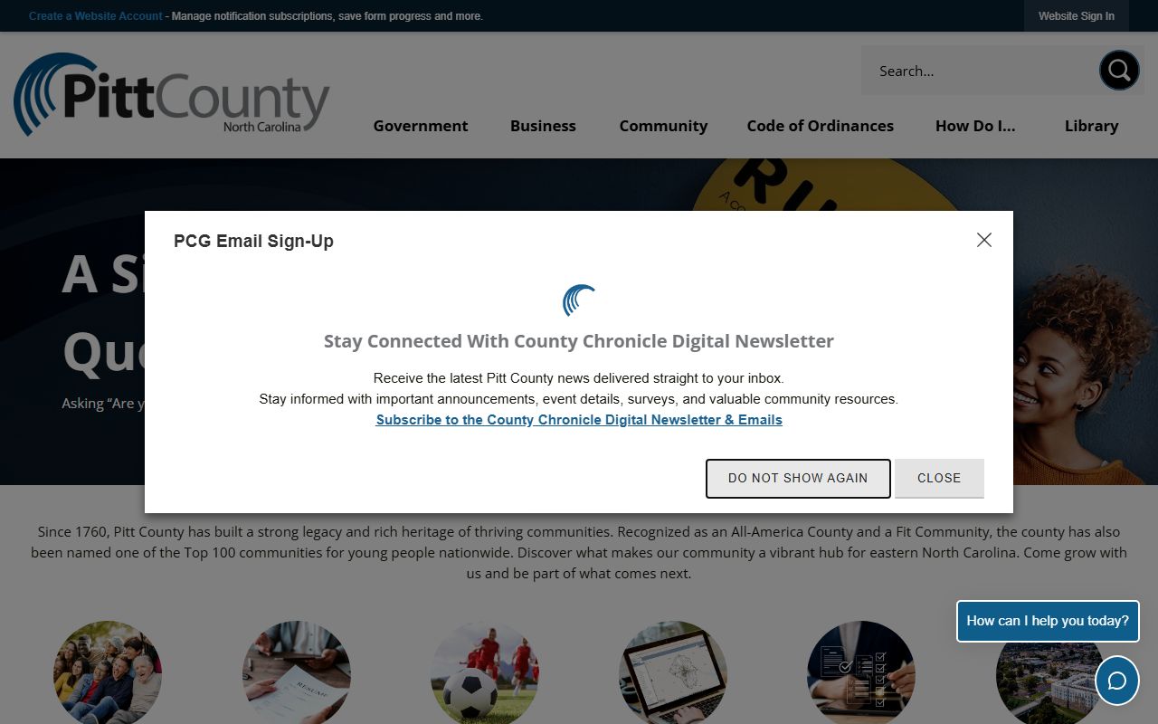 Pitt County police blotter government website