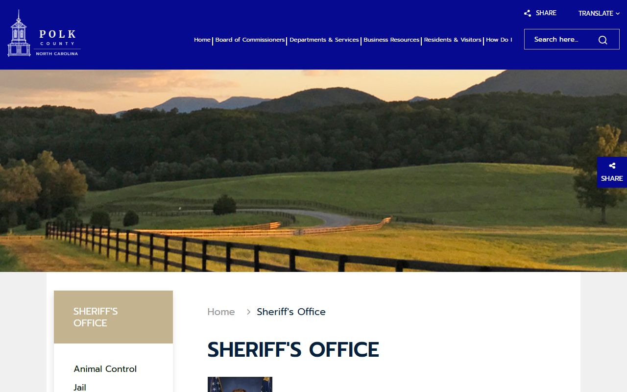 Polk County police blotter Sheriff's Office contact page