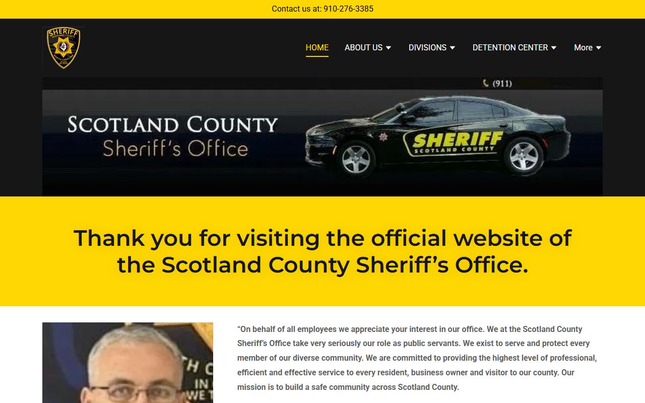 Scotland County Sheriff police blotter office