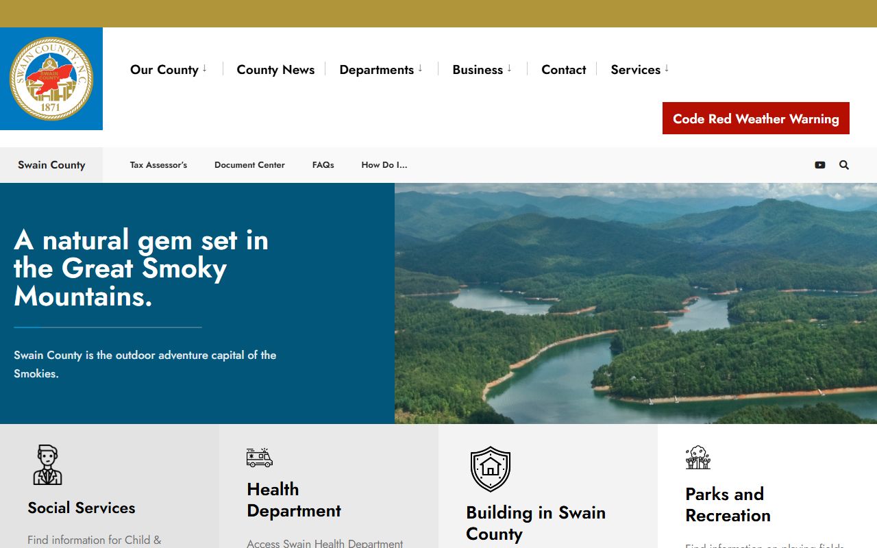 Swain County government police blotter page