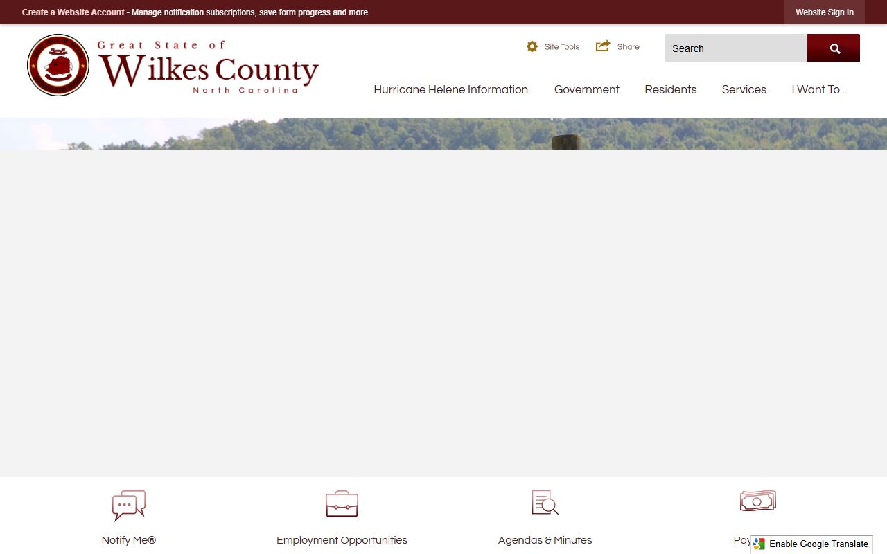 Wilkes County government police blotter page