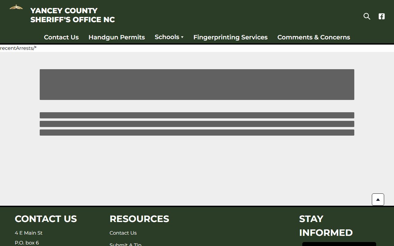 Yancey County recent arrests police blotter